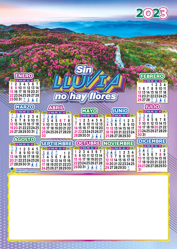 Almanaque Millenium Cartón ¼ 